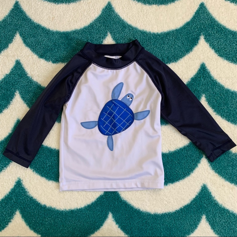 Gymboree Turtle Rashguard (Navy/White) Size 18-24 mo.